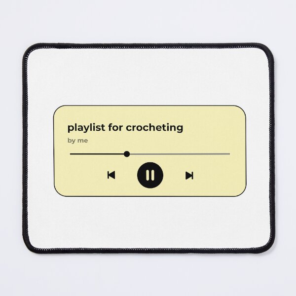 Item preview, playlist for crocheting (music player) (pastel light yellow version) designed and sold by Hi-kari.