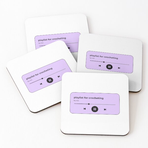 Item preview, playlist for crocheting (music player) (lavender purple version) designed and sold by Hi-kari.