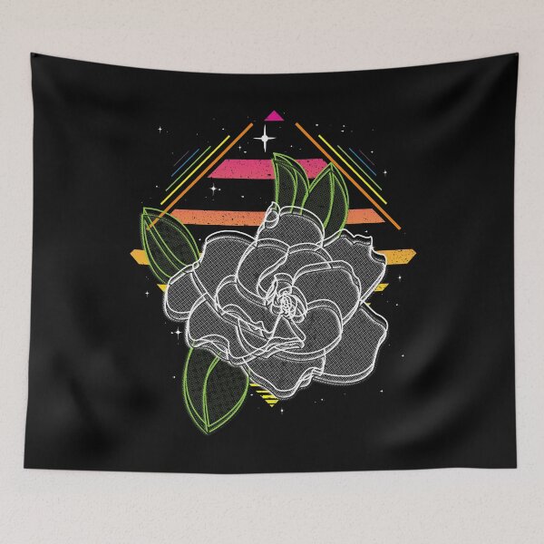 Item preview, Retrowave Neon Gardenia Flower designed and sold by Albert Diggs.