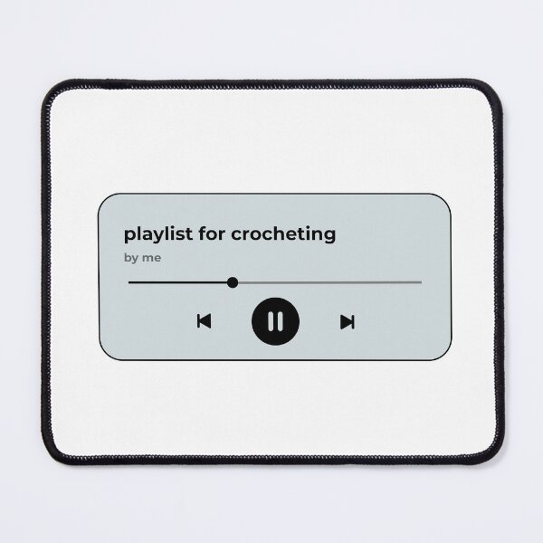 Item preview, playlist for crocheting (music player) (pastel grey version) designed and sold by Hi-kari.