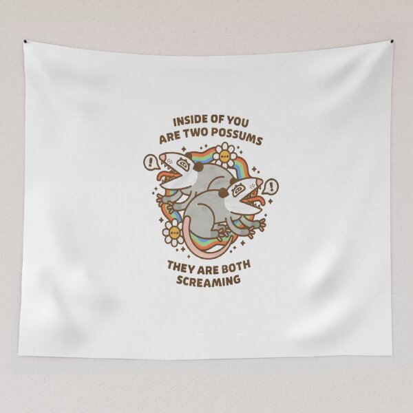Item preview, Inside of You Are Two Possums – They Are Screaming designed and sold by khorbiasieno.