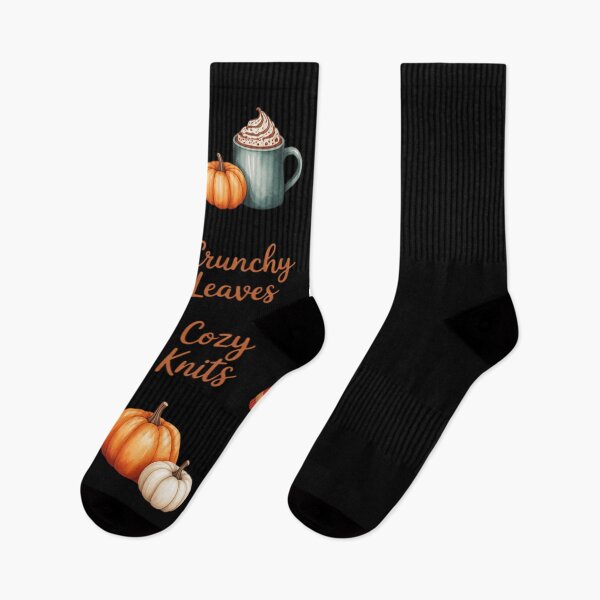 Item preview, Hot Chocolate Crunchy Leaves Cozy Knits Pumpkin Every Fall designed and sold by SnackPAC.