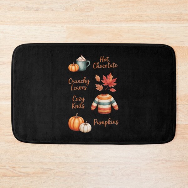 Item preview, Hot Chocolate Crunchy Leaves Cozy Knits Pumpkin Every Fall designed and sold by SnackPAC.