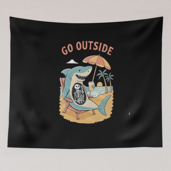 Item preview, Go Outside Shark designed and sold by estellaken.