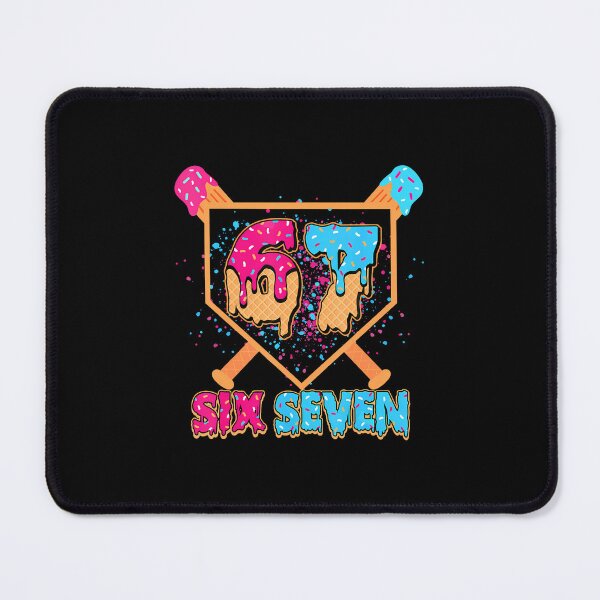 Item preview, Six Seven Ice Cream Drip Baseball 67 Funny Meme ns designed and sold by TaraAnnie.