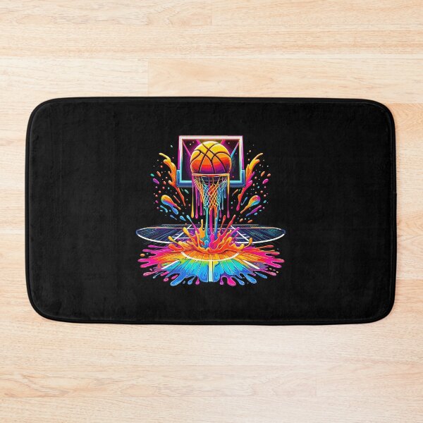 Item preview, Basketball Hoop Dripping Colorful Splash designed and sold by SarahLorri.