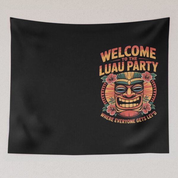 Item preview, Funny Tiki Everyone Gets Leid Party Hawaiian Beach Luau designed and sold by Hofersofer.