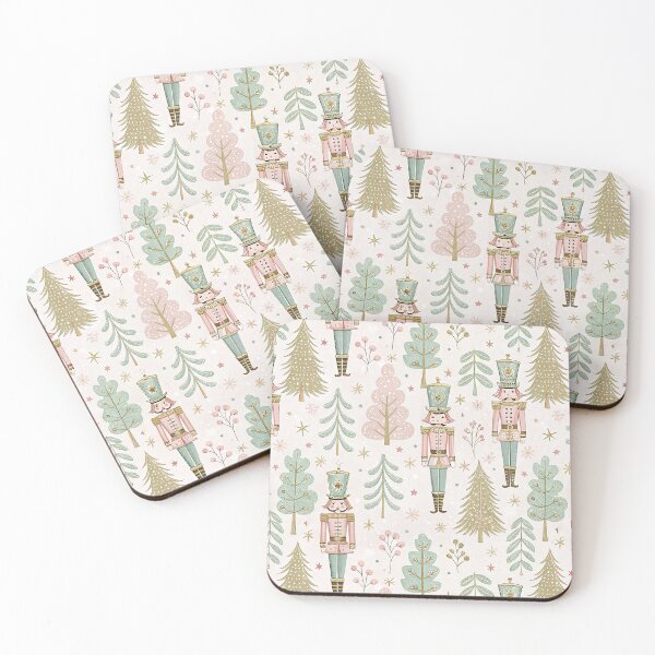 Item preview, Elegant pastel design with nutcracker soldiers designed and sold by Merrylands Artshop.