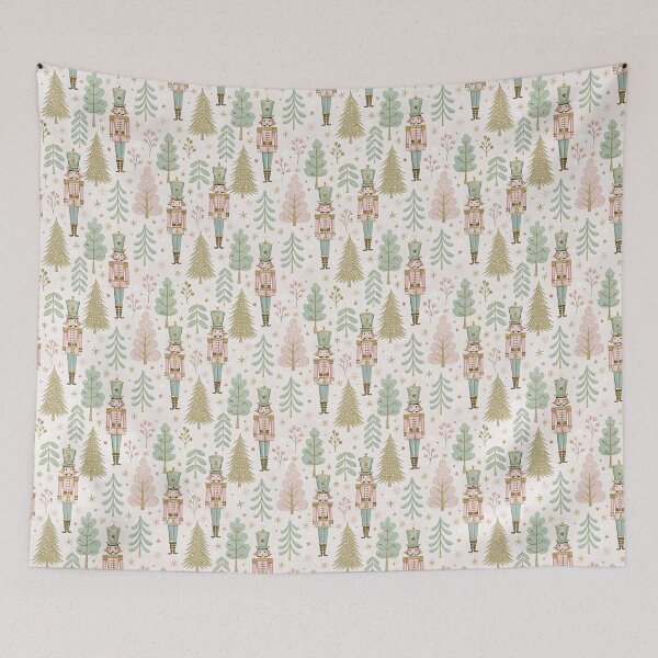 Item preview, Elegant pastel design with nutcracker soldiers designed and sold by Merrylands Artshop.