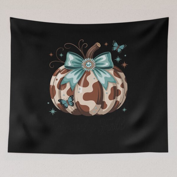 Item preview, Howdy Fall Western Pumpkin Bow Thankgiving designed and sold by SnackPAC.
