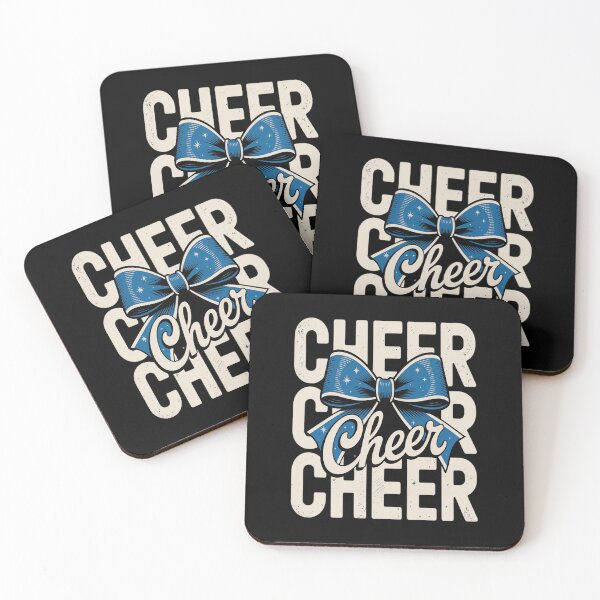 Item preview, Coquette Cheer Bow Team Cheerleader Cheerleading Blue designed and sold by KonopikaaArt.