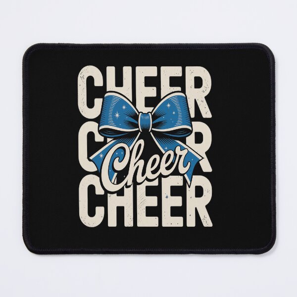 Item preview, Coquette Cheer Bow Team Cheerleader Cheerleading Blue designed and sold by KonopikaaArt.