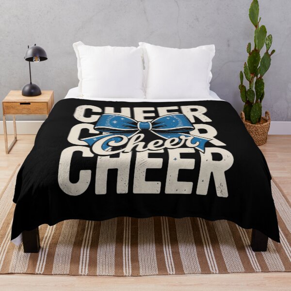 Item preview, Coquette Cheer Bow Team Cheerleader Cheerleading Blue designed and sold by KonopikaaArt.