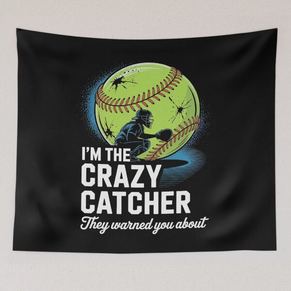 Item preview, Crazy Catcher Bat Ball Player Softball Sports Lovers designed and sold by Elenasriveras.