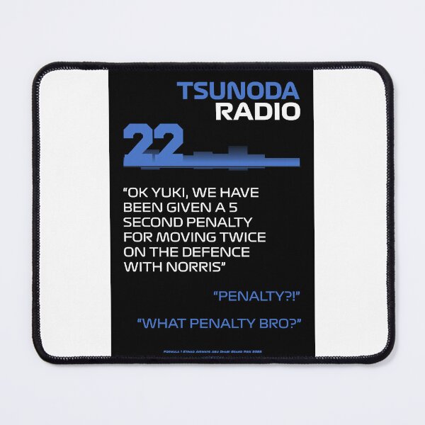 Item preview, What penalty bro? – Yuki Tsunoda F1 Team Radio designed and sold by Heybratan.