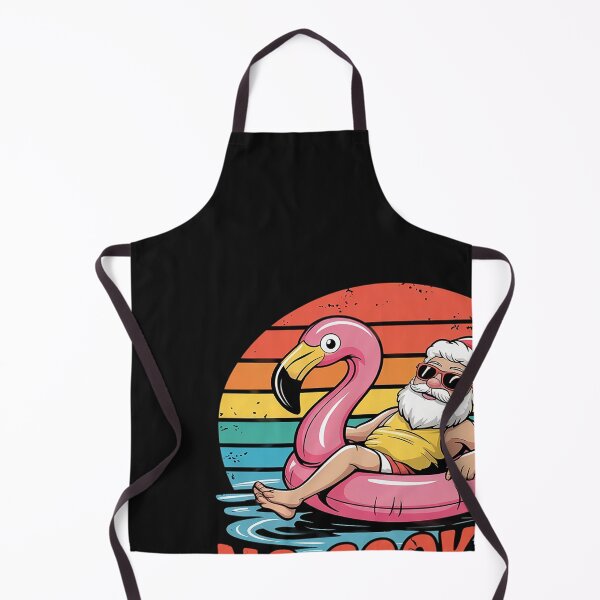 Item preview, Funny Vintage Flamingo Float Santa Summer Christmas In July designed and sold by Hofersofer.