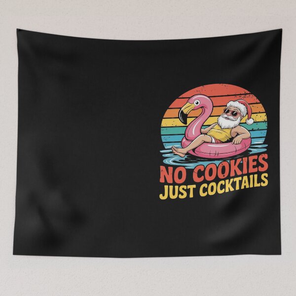 Item preview, Funny Vintage Flamingo Float Santa Summer Christmas In July designed and sold by Hofersofer.