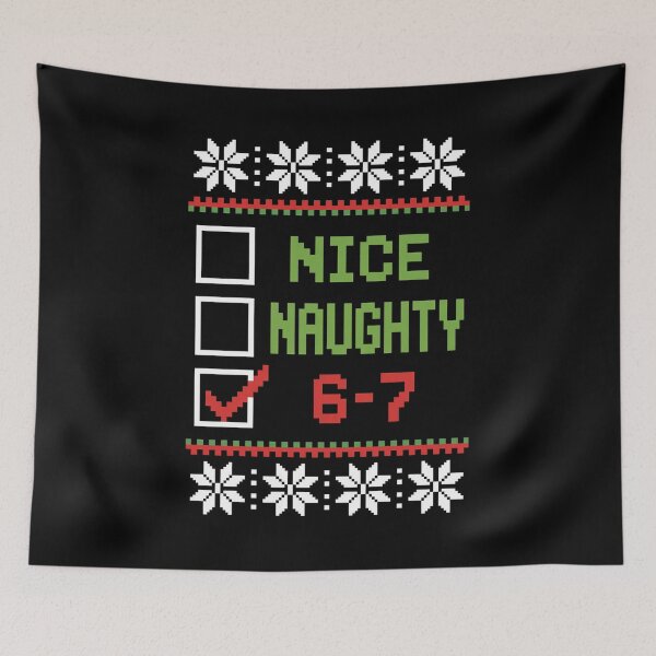 Item preview, Christmas Nice Naughty 6-7 designed and sold by Elenasriveras.