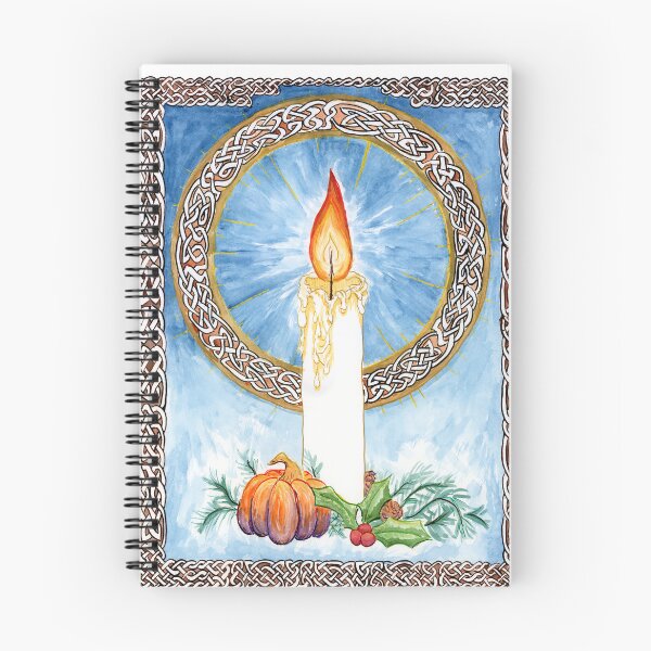 Item preview, Look to the Light, Watercolor Painting of a Candle with Celtic Knotwork (no text version) designed and sold by Crystal Odenkirk.