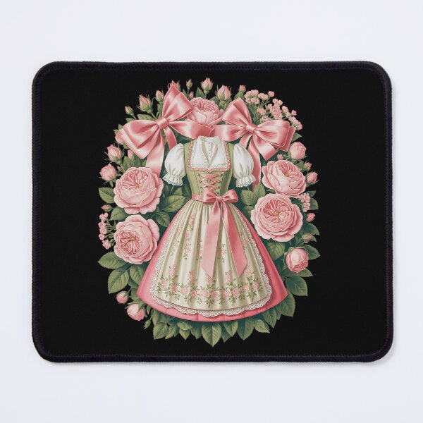 Item preview, Oktoberfest Women Coquette Dirndl German Tee Octoberfest Pink designed and sold by estellaken.
