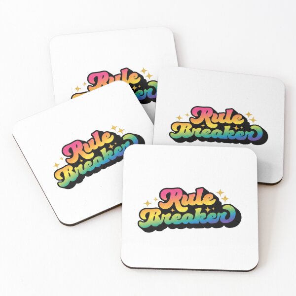 Item preview, Rule Breaker Retro Gradient Typography 80s Rebel Design designed and sold by HBDStudio.