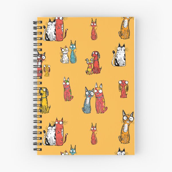 Item preview, Cats and Dogs Pattern – Colorful Fanny Pets designed and sold by DoodleMoodSpace.