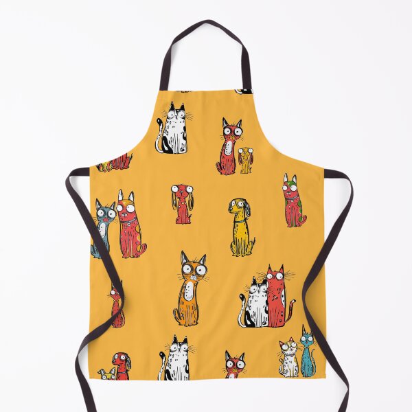 Item preview, Cats and Dogs Pattern – Colorful Fanny Pets designed and sold by DoodleMoodSpace.
