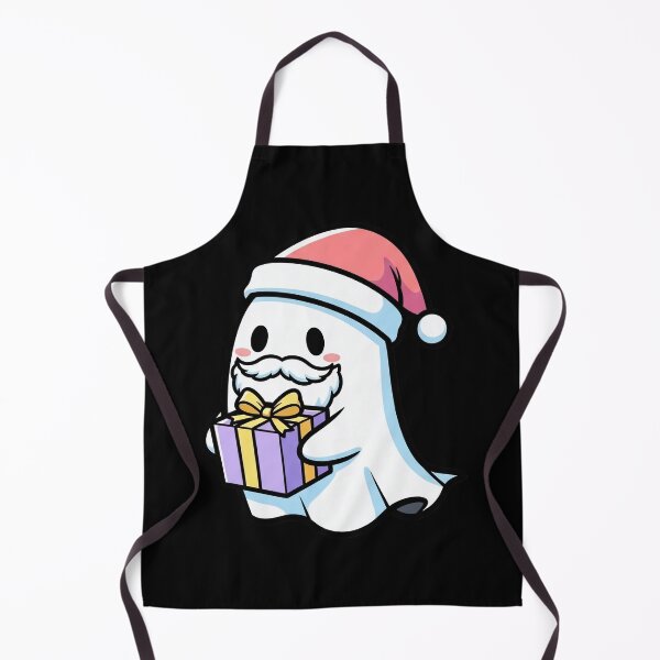 Item preview, Adorable Christmas Ghost In Santa Hat With Holiday Gift designed and sold by Cute-Ur-Day.