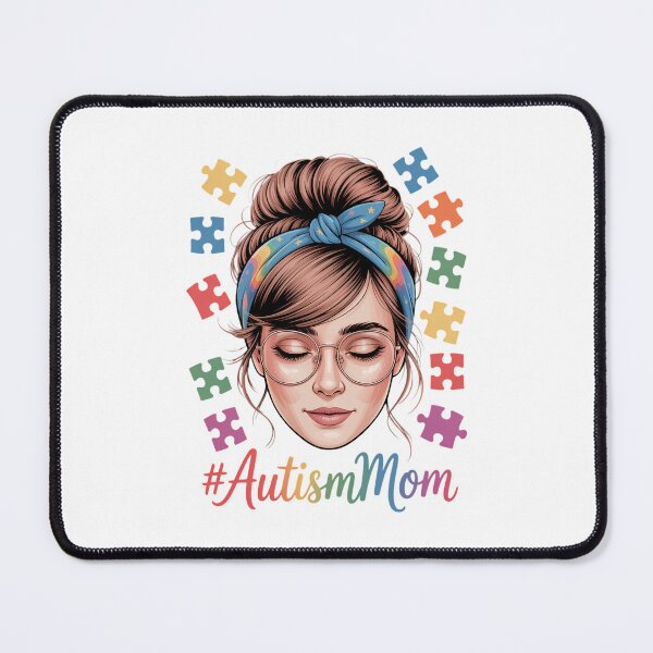 Item preview, Autism Awareness Mom Messy Bun Women Mama Mother Day designed and sold by VENOM0RIOT.