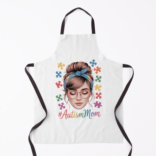 Item preview, Autism Awareness Mom Messy Bun Women Mama Mother Day designed and sold by VENOM0RIOT.