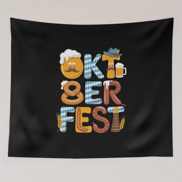 Item preview, Oktoberfest Sausage Pretzel Beer Funny German Drinking Bratwurst  designed and sold by VasilisLamArt.