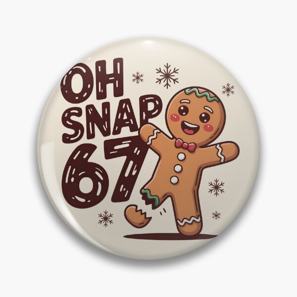 Item preview, Oh Snap Gingerbread 67 – Cute Christmas Cartoon Cookie Design designed and sold by SaritaVerseArt.