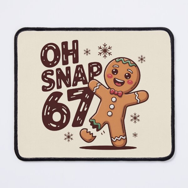 Item preview, Oh Snap Gingerbread 67 – Cute Christmas Cartoon Cookie Design designed and sold by SaritaVerseArt.