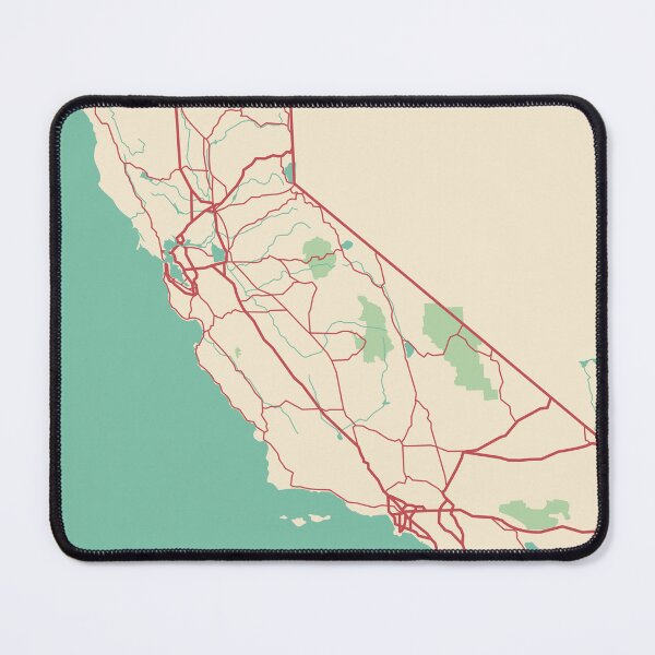 Item preview, California Map Illustration designed and sold by MapsByLeo.
