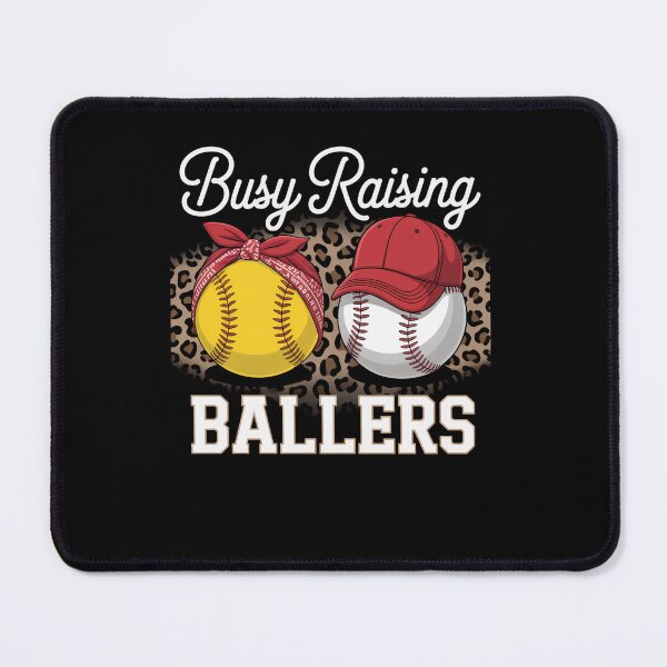 Item preview, Busy Raising Ballers Softball And Baseball Leopard Print designed and sold by johnertullio.