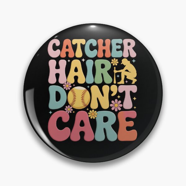 Item preview, Catcher Hair Don'T Care Softball Player designed and sold by johnertullio.