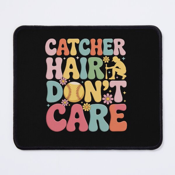 Item preview, Catcher Hair Don'T Care Softball Player designed and sold by johnertullio.