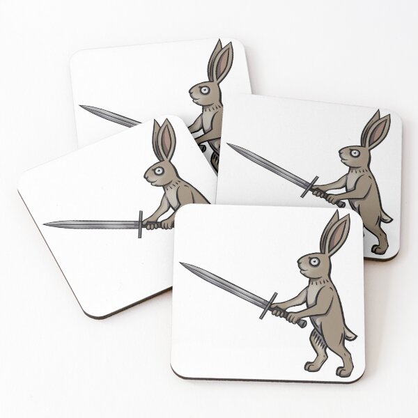 Item preview, Medieval Marginalia Bunny: Longsword designed and sold by faejala.