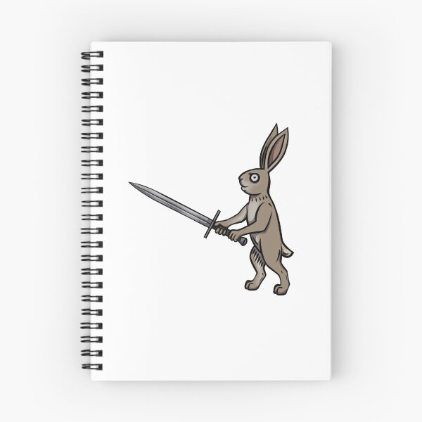 Item preview, Medieval Marginalia Bunny: Longsword designed and sold by faejala.