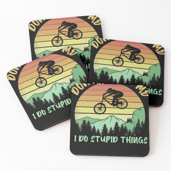 Item preview, Don'T-Follow-Me-I-Do-Stupid-Things-Biking---Mountain-Biker designed and sold by ChristinaBoror.