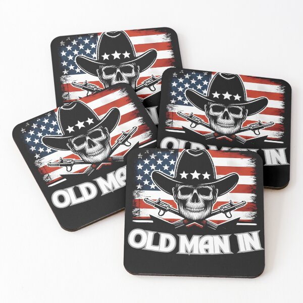 Item preview, Dont-Let-The-Old-Man-In-Man-Face-With-Cowboy-Hat designed and sold by ChristinaBoror.