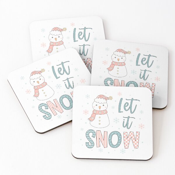 Item preview, Let It Snow - Retro Christmas Snowman Design designed and sold by Julza Art.