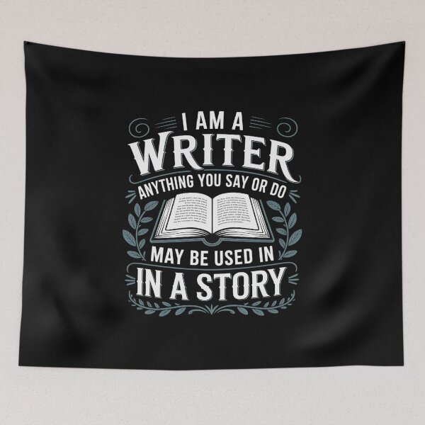 Item preview, I Am a Writer - Quote Bookworm Poet designed and sold by LittleDame.
