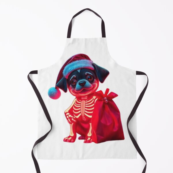 Item preview, Glow in the Dark Skeleton Christmas Puppy with Santa Sack – Neon Spooky Cute Dog designed and sold by BSL-STORE.