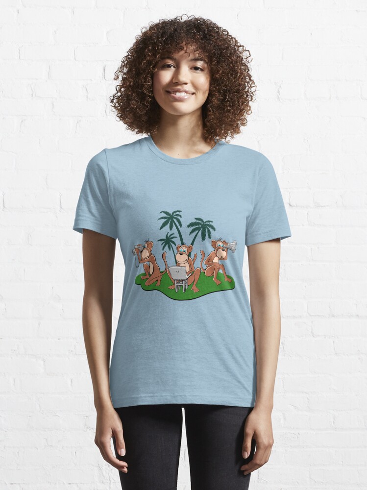 3 monkeys t shirt