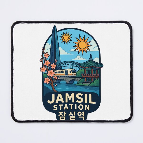 Item preview, Jamsil Station Spring Blossoms and Han River View designed and sold by Places On Earth.
