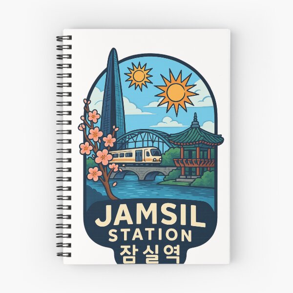 Item preview,  Jamsil Station Spring Blossoms and Han River View designed and sold by Places On Earth.