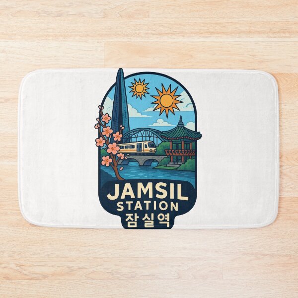 Item preview,  Jamsil Station Spring Blossoms and Han River View designed and sold by Places On Earth.