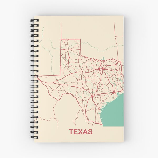 Item preview, Ilustración del mapa de Texas designed and sold by MapsByLeo.