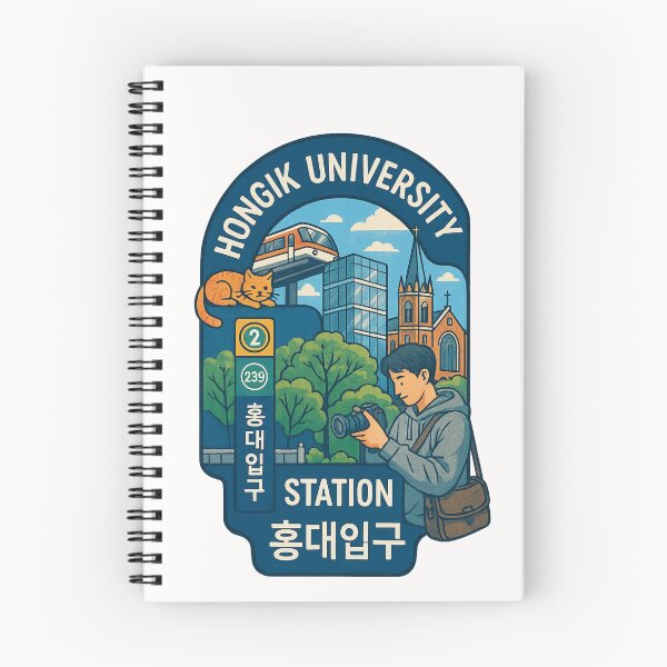 Item preview,  Hongik University Station and Gyeongui Line Park View designed and sold by Places On Earth.
